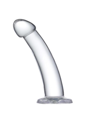 Dildo Curvado Material Cristalino 16 cm