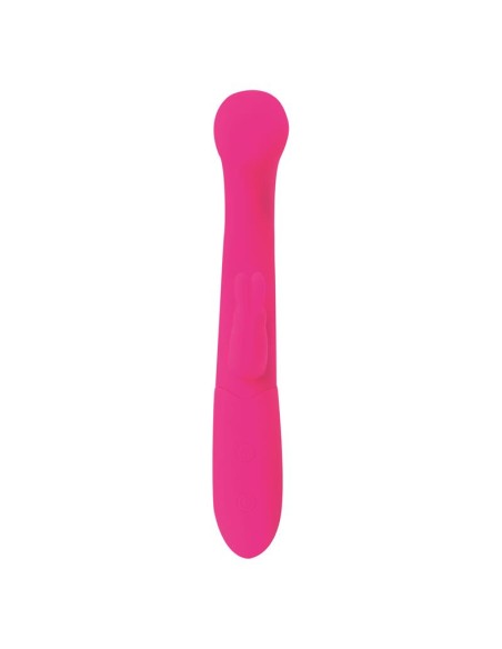 Cotton Vibrador Punto G y Conejito USB Silicona Fuchsia