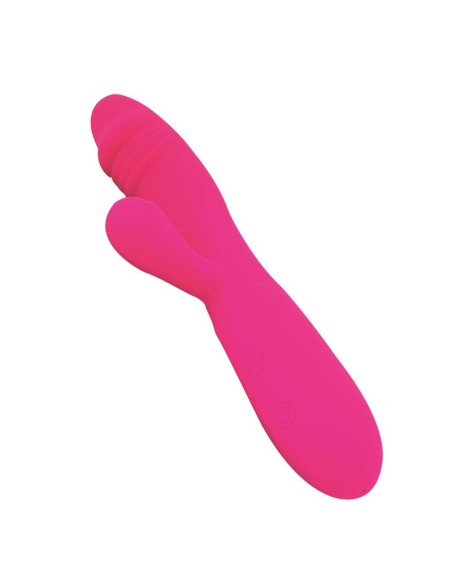 Candy Vibrador con Conejito Punto G USB Silicona Fucshia