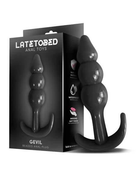 Gevil Plug Anal en Ancla Negro