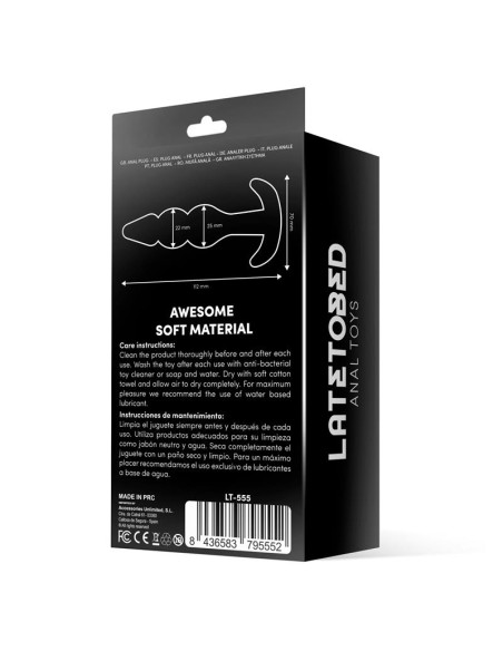 Gevil Plug Anal en Ancla Negro