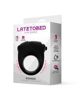 Romeri Anillo Bala Vibradora Silicona Negro 2