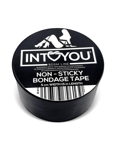 Cinta de Bondage No Pegajosa Negro 5 metros