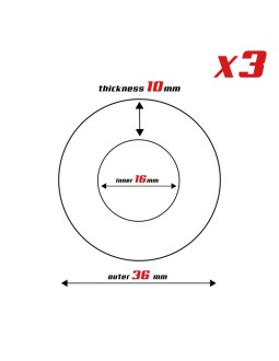 Set 3 Anillos para el Pene 3 Colores 16 cm 2