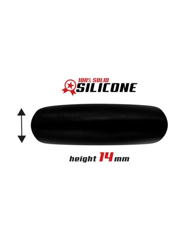 Anillo para el Pene Forma Plana Silicona Solida 35 cm Negro