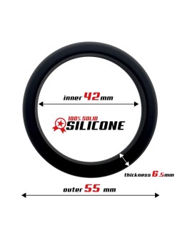 Anillo para el Pene Silicona Solida 42 cm Negro 2