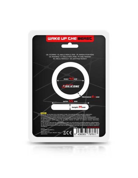 Anillo para el Pene Silicona Solida 42 cm Negro