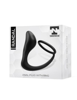 Randal Plug Anal con Anillo para el Pene Silicona Negro 2