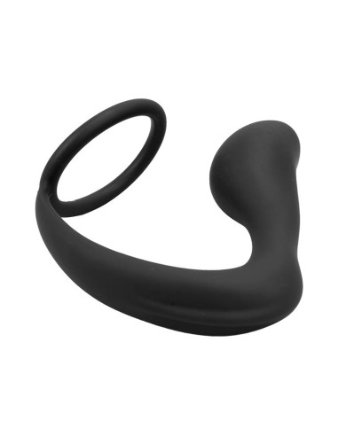 Randal Plug Anal con Anillo para el Pene Silicona Negro