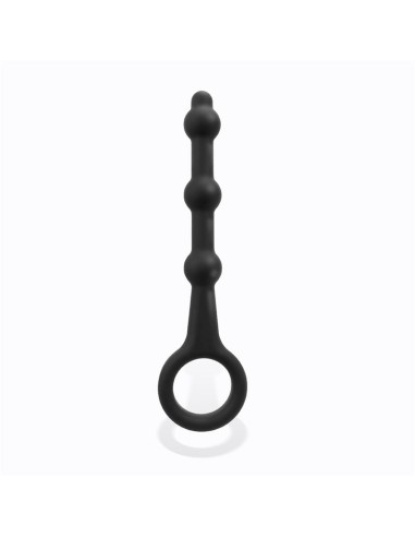 Elmer Plug Anal con Aro de Facil Extraccion Silicona Negro