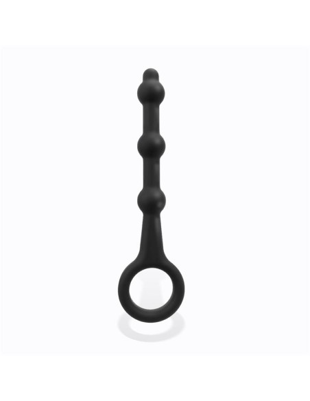 Elmer Plug Anal con Aro de Facil Extraccion Silicona Negro