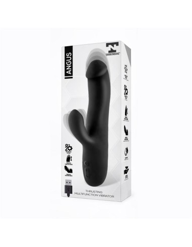 Angus Vibrador con Funcion de Movimiento Thrusting 2 Motores Silicona USB