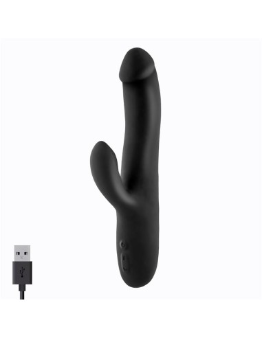 Angus Vibrador con Funcion de Movimiento Thrusting 2 Motores Silicona USB
