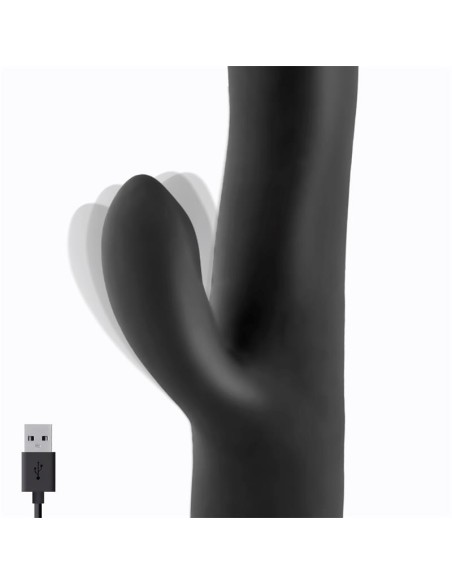 Angus Vibrador con Funcion de Movimiento Thrusting 2 Motores Silicona USB