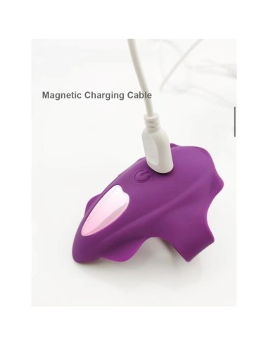 No Seventeen Estimulador de Braguita Control Remoto USB Magnetico Purpura