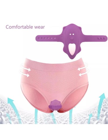 No Seventeen Estimulador de Braguita Control Remoto USB Magnetico Purpura