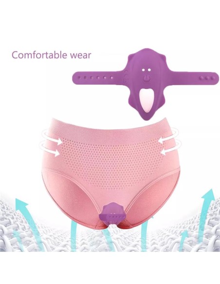 No Seventeen Estimulador de Braguita Control Remoto USB Magnetico Purpura