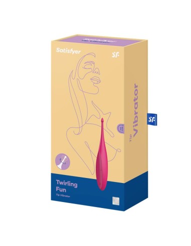 Twirling Fun Varita Vibradora Silicona USB Rosa