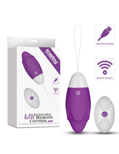 Huevo Vibrador iJoy Control Remoto USB Purpura