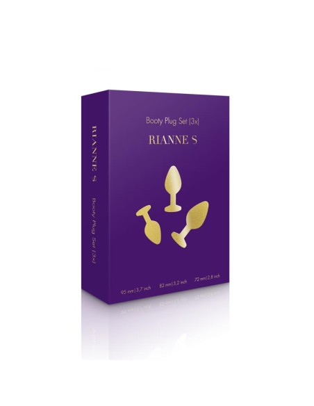 Rs Soiree Set de 3 Plug Anales Negros