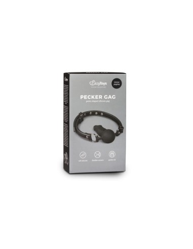 Mordaza con Pene Silicona Negro