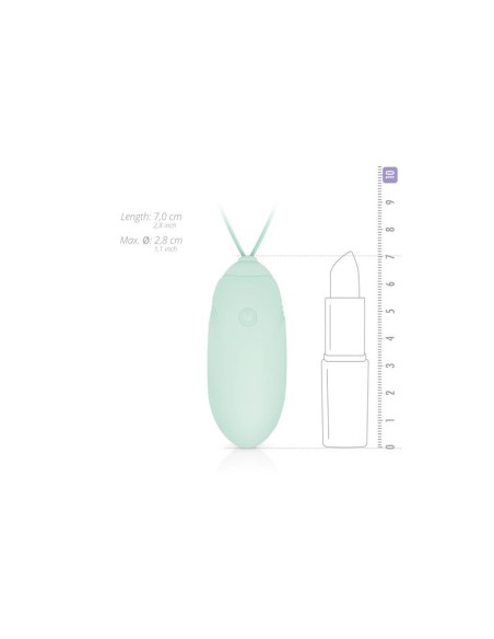 Huevo Vibrador Control Remoto USB Verde