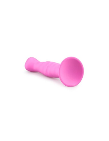 Dildo con Ventosa de Silicona Rosa