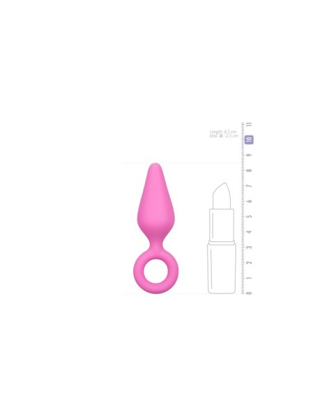 Plug de Silicona Rosa Pequeno