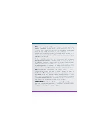 Vela de Masaje Rosa Violeta 200g