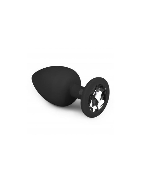 Plug Grande Con Diamante Negro