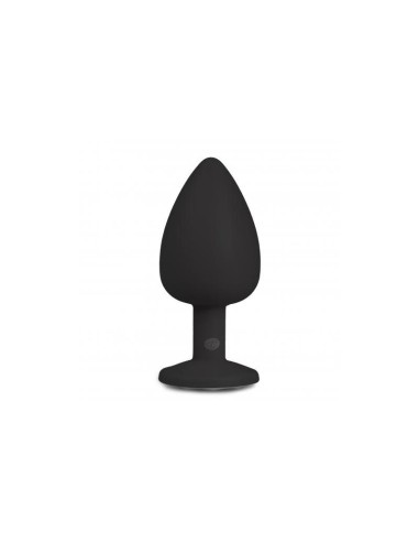 Plug Grande Con Diamante Negro