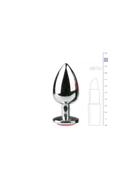Plug Anal con Cristal Rosa No 6