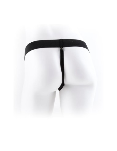 Fetish Fantasy Series Arnes con Hueco y Testiculos de 177 cm Color Natural