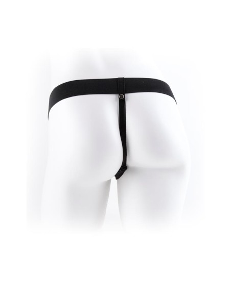 Fetish Fantasy Series Arnes con Hueco y Testiculos de 177 cm Color Natural