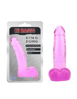 Dildo Ding Dong Transparente Pink