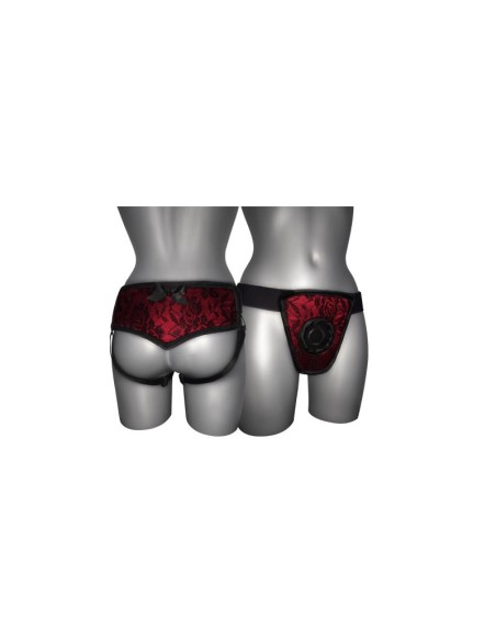 Arnes de Luxe Con Espalda Rojo S XL