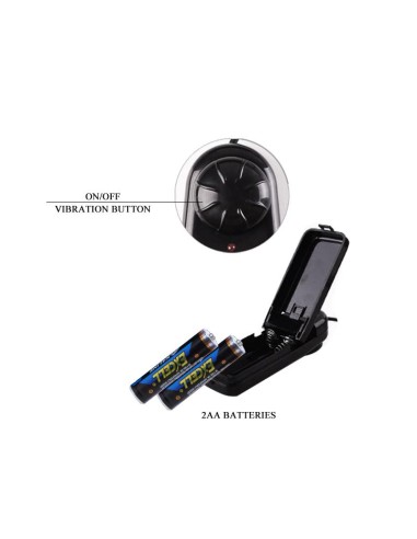 Arnes con Dildo Hueco y Vibracion 155 x 42 cm Natural