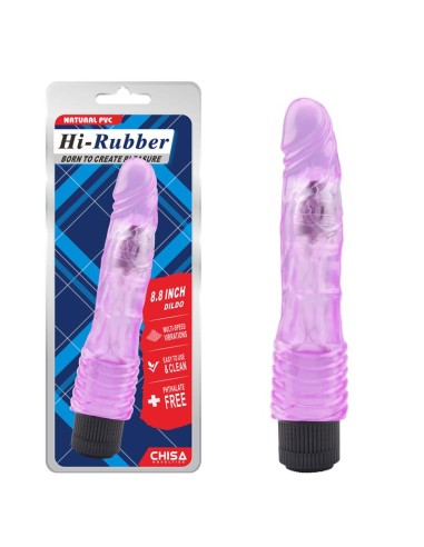 Vibrador Hi Rubber 223 x 43 cm Purpura