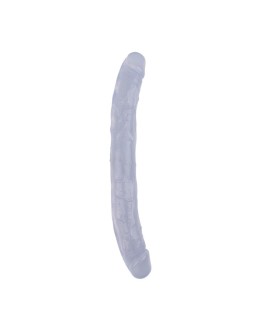 Dildo Doble Hi Rubber 128 Transparente