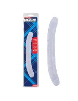 Dildo Doble Hi Rubber 128 Transparente 2