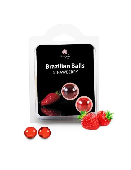 Secret Play Set 2 Brazilian Balls Aroma Fresa