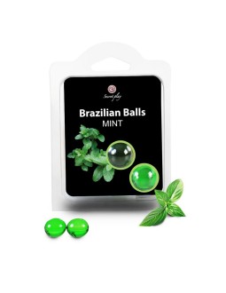 Secret Play Set 2 Brazilian Balls Aroma Menta