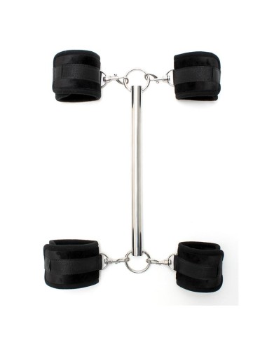 Barra Separadora con Esposas Negro