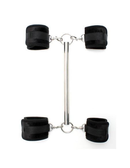 Barra Separadora con Esposas Negro