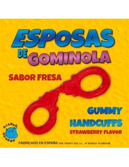 Esposas de Gominola Sabor Fresa Roja
