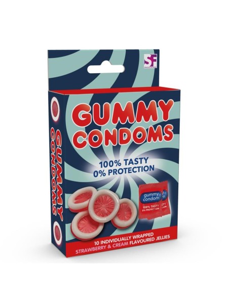 Condones de Gominola Fresa y Crema
