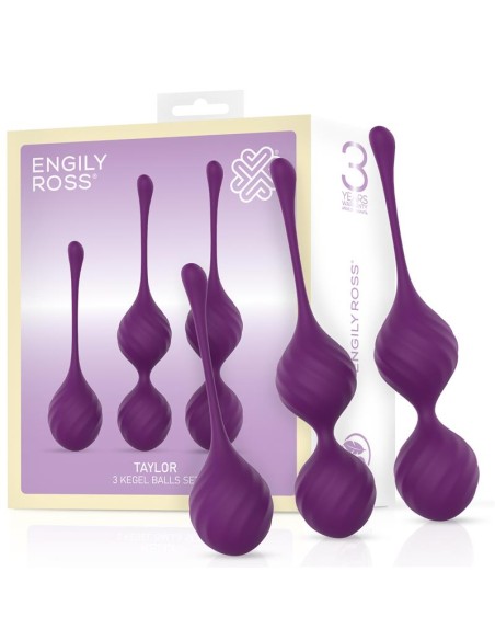 Taylor 20 Bolas Kegel Silicona Purpura
