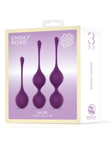 Taylor 20 Bolas Kegel Silicona Purpura