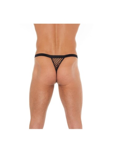 Tanga Rejilla Negro Talla unica
