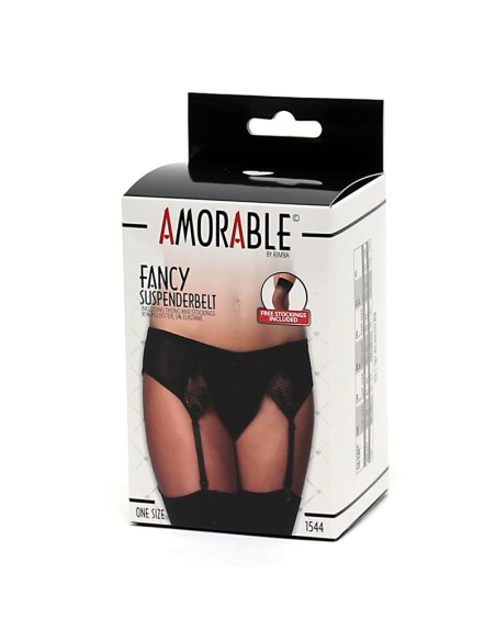 Liguero con Braguitas y Medias Negros